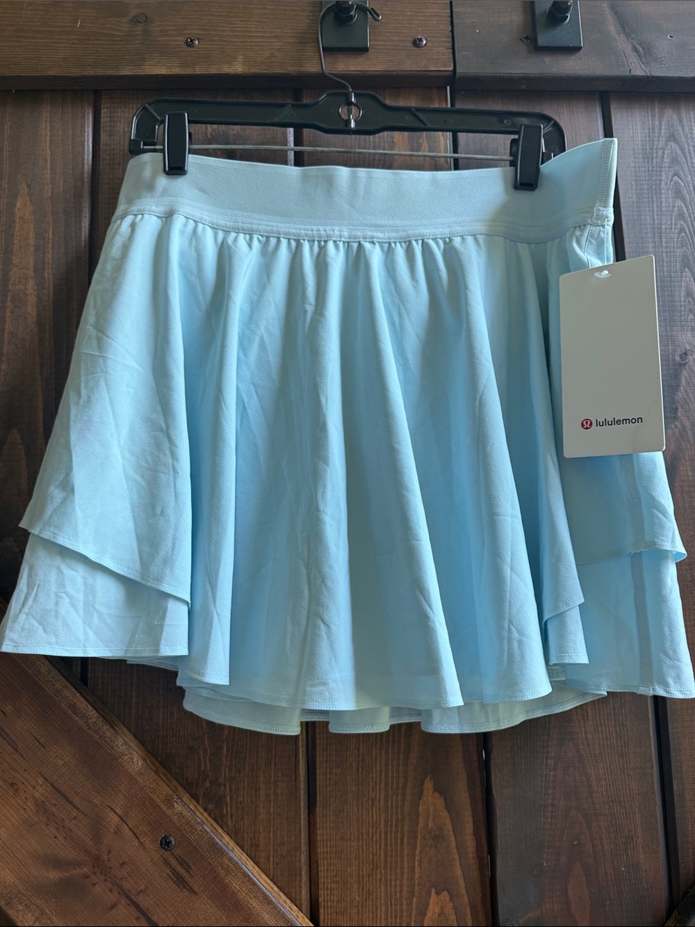 lululemon athletica light blue skater circle skirt